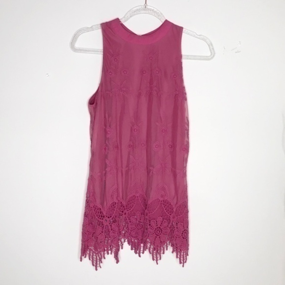 Pink Lacey blouse size M